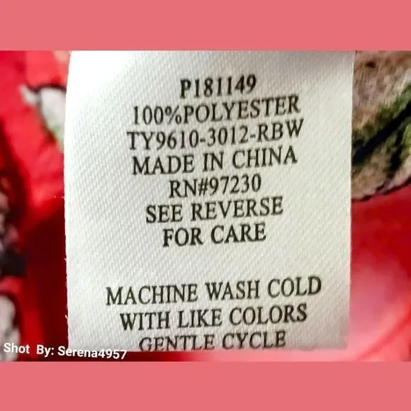 ALMOST FAMOUS Women's large gauzy floral print short Sleeve blouse. - Picture 11 of 15